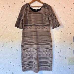 Textured Brown and Black Dress, R&M Richards